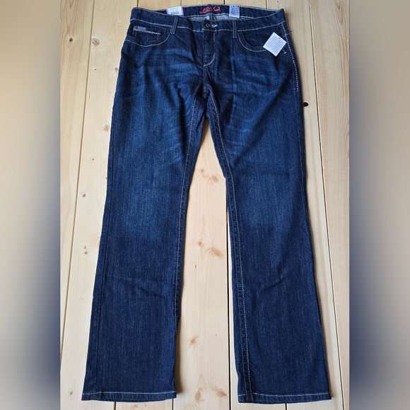 Cinch Ada Mid Rise Relaxed Fit Boot Cut Dark Wash Jeans 33/15 Long NEW - Picture 2 of 14